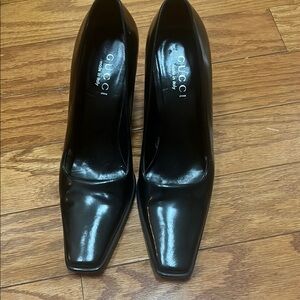 Gucci Women's Black Leather Heels